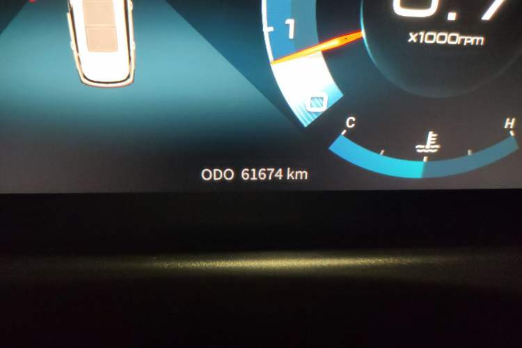 Used JETOUR X70 PLUS 2021 1.5T Manual Lin 5-Seater Odometer Close Up