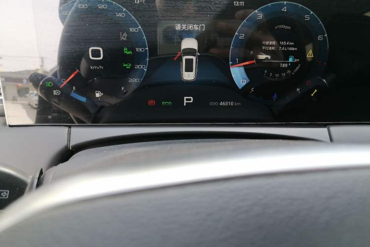 Used JETOUR X70 PLUS 2021 1.6T DCT Pro 7-seater Odometer Close Up