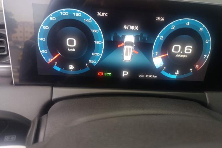 Used JETOUR X70 PLUS 2021 1.5T DCT Fire 7-Seater Odometer Close Up