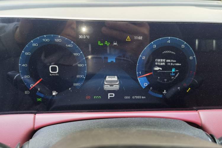 Used JETOUR X70 PLUS 2021 Zhuge 1.6T DCT Wuhou 5-Seater Instrument Cluster
