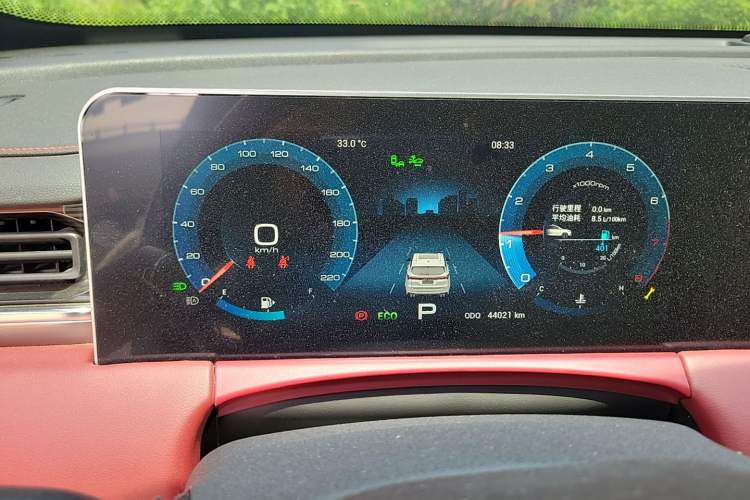Used JETOUR X70 PLUS 2021 Zhuge 1.6T DCT Kongming 5-Seater Instrument Cluster