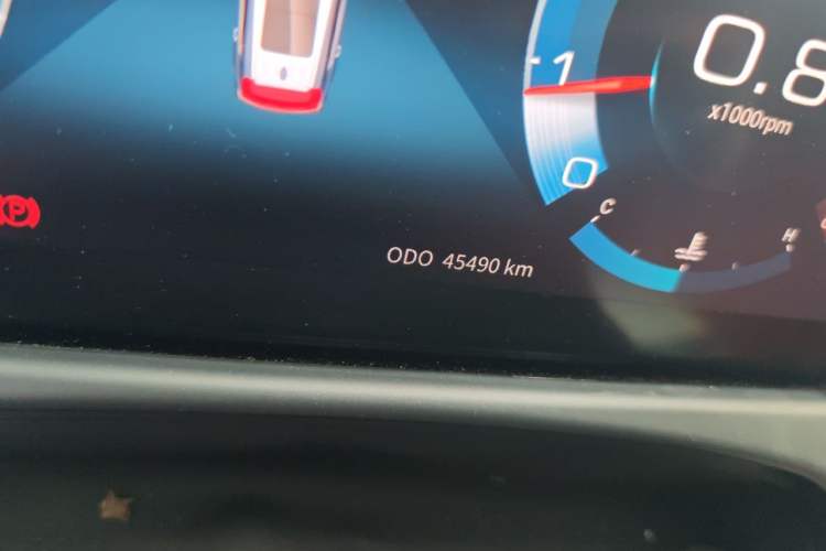 Used JETOUR X70 PLUS 2021 1.5T Manual Wind 7-Seater Odometer Close Up