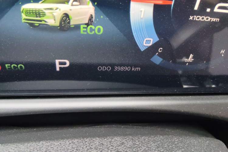 Used JETOUR X70 PLUS 2021 1.6T DCT Star 7-Seater Odometer Close Up