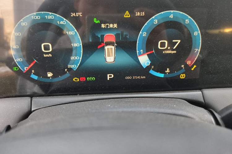 Used JETOUR X70 PLUS 2021 1.5T DCT Mountain 7-Seater Odometer Close Up