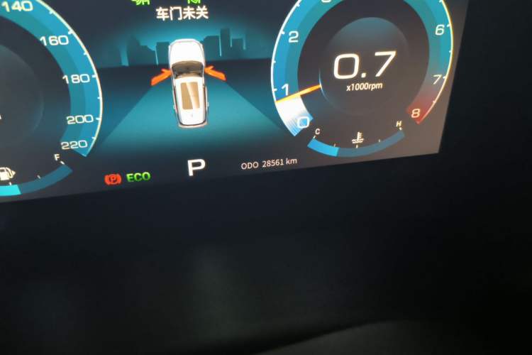 Used JETOUR X70 PLUS 2021 1.6T DCT Star 7-Seater Odometer Close Up