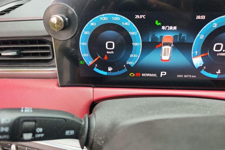 Used JETOUR X70 PLUS 2021 1.6T DCT Star 7-Seater Odometer Close Up