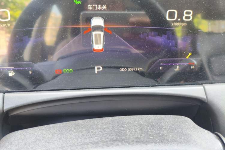 Used JETOUR X70 PLUS 2021 1.5T DCT Mountain 7-Seater Odometer Close Up