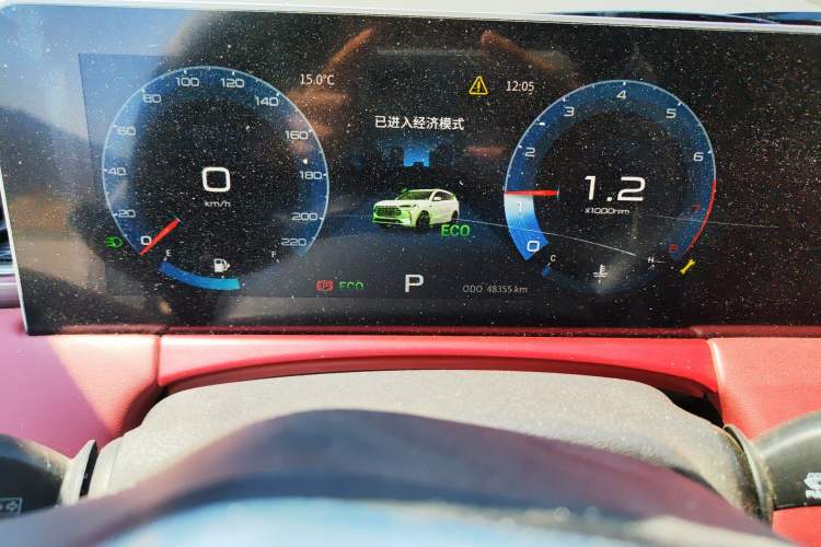 Used JETOUR X70 PLUS 2021 1.6T DCT Star 7-Seater Odometer Close Up