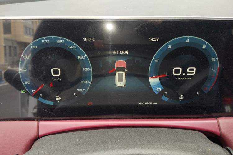 Used JETOUR X70 PLUS 2023 1.5T Manual Self-Reliant 5-Seater Instrument Cluster
