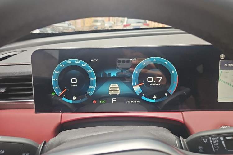 Used JETOUR X70 PLUS 2024 Champion Edition 1.5T DCT Champion MAX+ 7-Seater Instrument Cluster