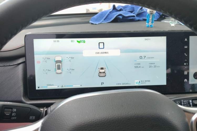 Used JETOUR X70 PLUS 2025 1.5T Luxury Dynamic Edition 7-Seater Instrument Cluster