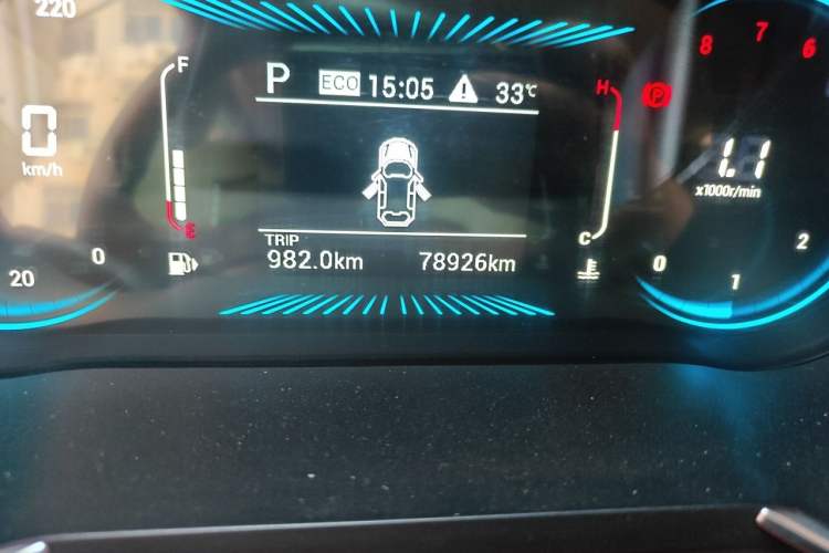 Used JETOUR X70M 2020 1.5T DCT Companion Version Odometer Close Up