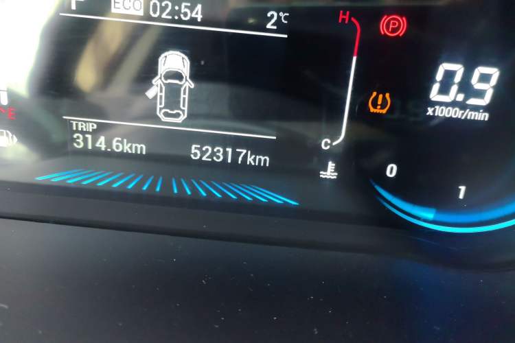 Used JETOUR X70M 2020 Revised Version 1.5T DCT Companion Edition 5 Seats Odometer Close Up