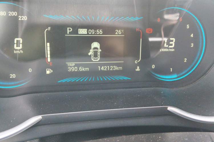 Used JETOUR X70M 2021 1.5T DCT Luxury Partner Model 5 Seats Odometer Close Up