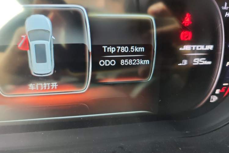 Used JETOUR X70S 2019 1.5T Automatic Tundra Version China V Standard Odometer Close Up