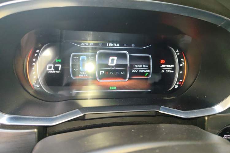 Used JETOUR X70S 2019 1.5T Automatic ZHENG TU Version China V Standard Odometer Close Up