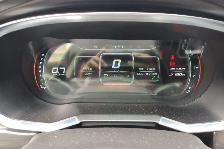Used JETOUR X70S  Odometer Close Up