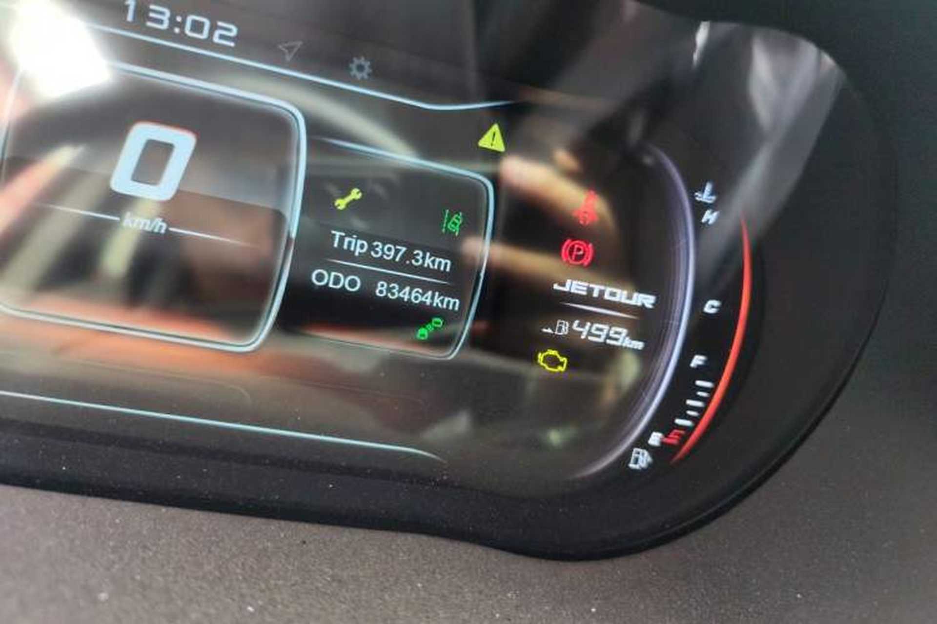 Used JETOUR X70S 2019 1.5T Manual Explore Edition China V Standard Odometer Close Up