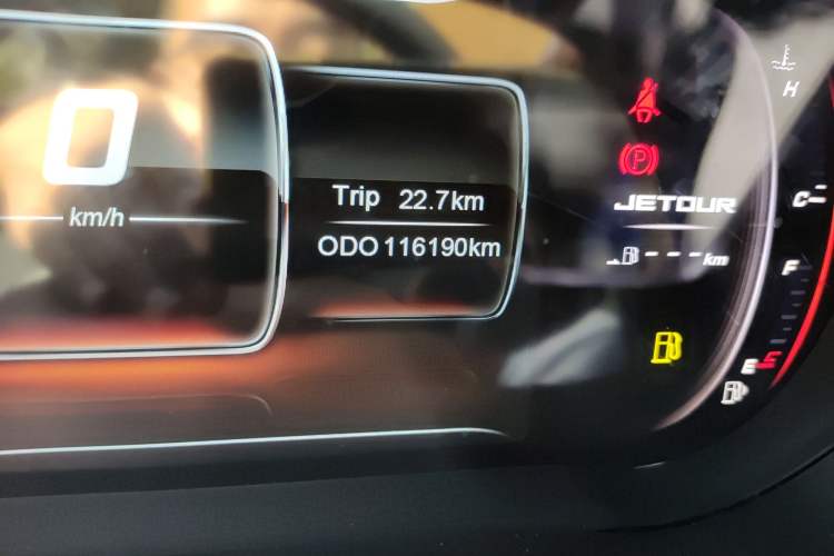 Used JETOUR X70S 2019 1.5T Manual Explore Edition China V Standard Odometer Close Up