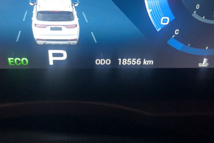 Used JETOUR X90 2022 Zilong 2.0T DCT Changsheng Edition 7-Seater Odometer Close Up