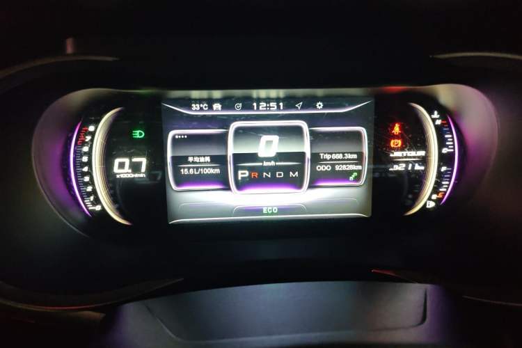 Used JETOUR X90 2019 1.6T DCT Luxury Touring Edition 5 Seats China VI Standard Instrument Cluster