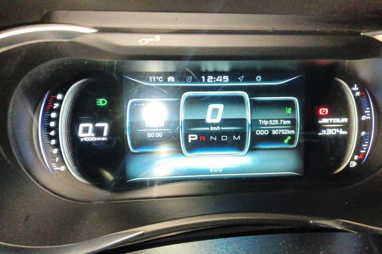 Used JETOUR X90 2019 1.6T DCT Luxury Touring Edition 5 Seats China VI Standard Instrument Cluster