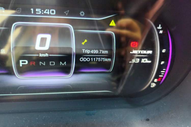 Used JETOUR X90 2019 1.5T Automatic Luxury 7-Seater China V Standard Odometer Close Up