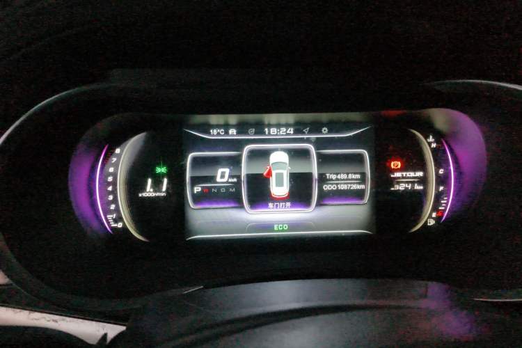 Used JETOUR X90 2019 1.6T DCT Luxury Touring Edition 5 Seats China VI Standard Instrument Cluster