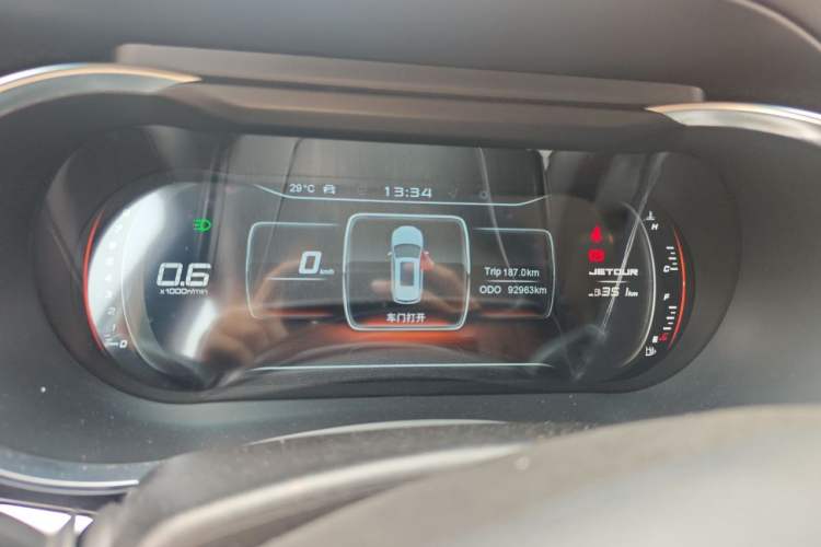 Used JETOUR X90 2019 1.5T Manual Enjoyment Model 7 Seats China VI Standard Instrument Cluster