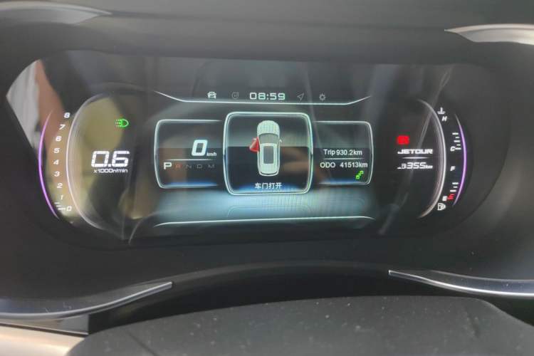 Used JETOUR X90 2019 1.5T Automatic Smart Enjoyment Model 5 Seats China V Emission Standard Odometer Close Up