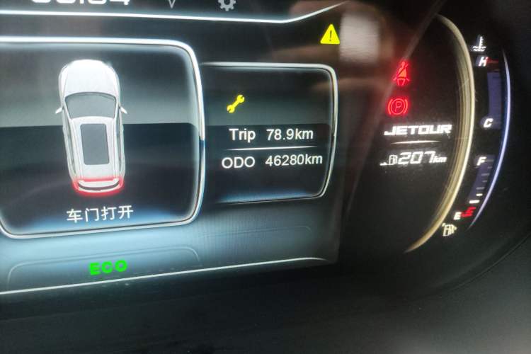 Used JETOUR X90 2019 1.6T DCT Yue Lü Edition 6 Seats China VI Standard Odometer Close Up