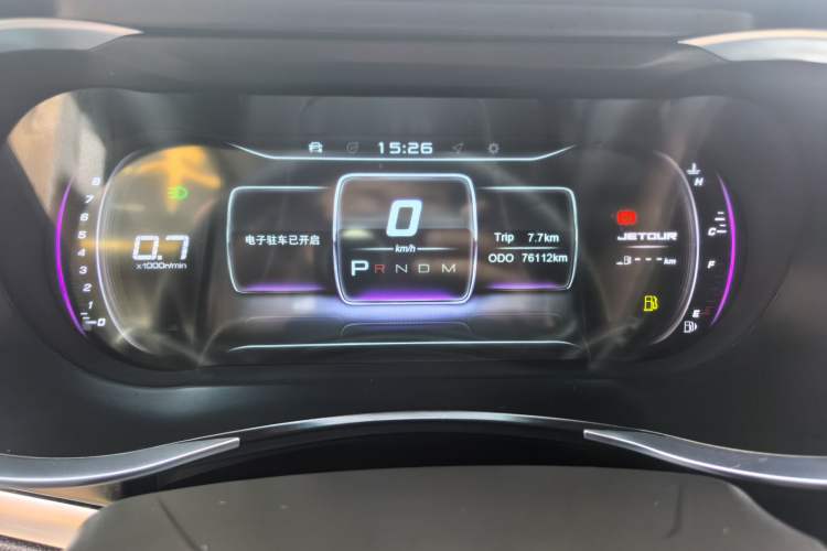 Used JETOUR X90 2019 1.5T Automatic Luxury Edition 6-Seater China V Emission Standard Odometer Close Up