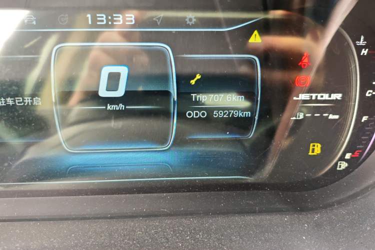 Used JETOUR X90 2019 1.5T Manual Enjoyment Version 5 Seats China V Emission Standard Odometer Close Up