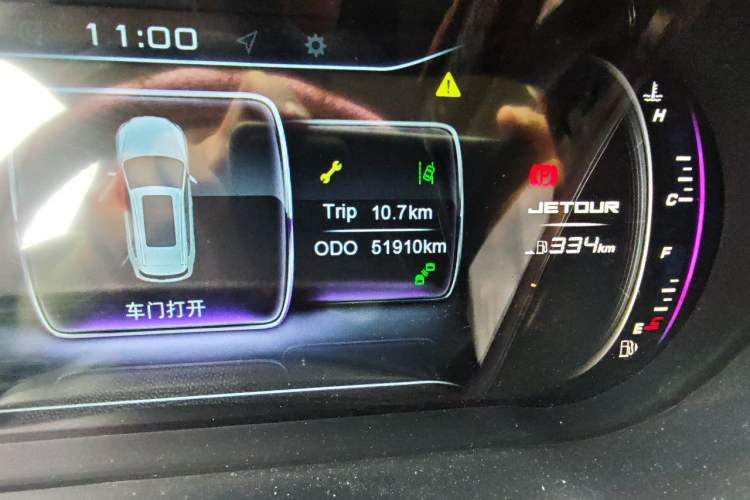 Used JETOUR X90 2019 1.5T Automatic Smart Enjoyment 7-Seater China V Emission Standard Odometer Close Up