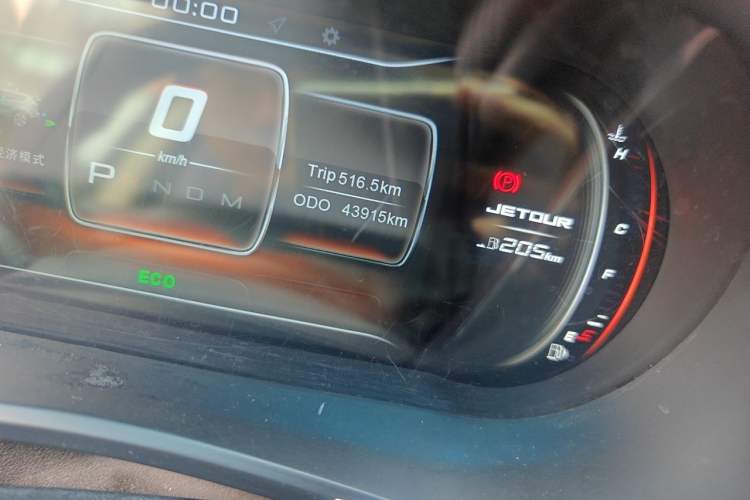 Used JETOUR X90 2019 1.5T Automatic Smart Enjoyment Model 5 Seats China V Emission Standard Odometer Close Up