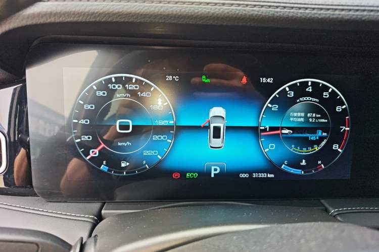 Used JETOUR X90 2020 1.5T DCT Shadow Wisdom Edition 7 Seats Instrument Cluster