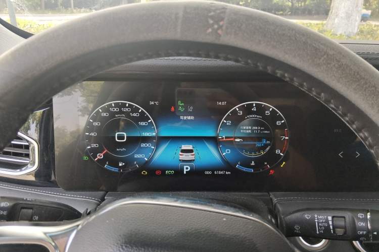 Used JETOUR X90 2020 1.6T DCT Shadow Luxury Edition 6-Seater Instrument Cluster
