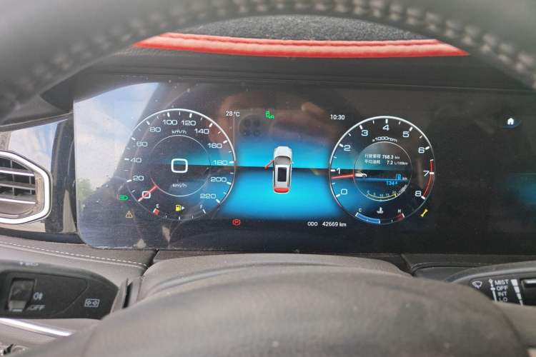 Used JETOUR X90 2020 1.5T Manual Shadow Fun Edition 7-Seater Instrument Cluster