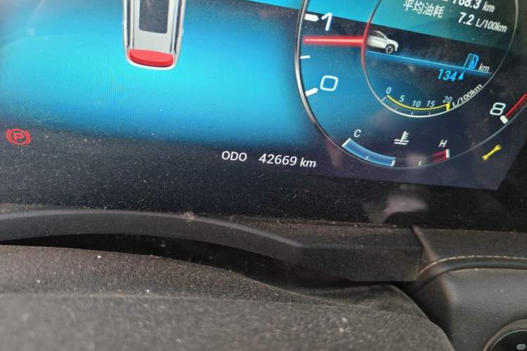 Used JETOUR X90 2020 1.5T Manual Shadow Fun Edition 7-Seater Odometer Close Up