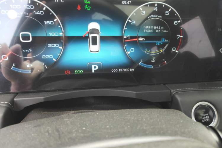 Used JETOUR X90 2020 1.6T DCT Shadow Edition 5-seater Odometer Close Up