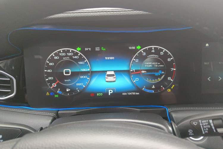 Used JETOUR X90 2020 1.5T DCT Shadow Wisdom Edition 7 Seats Instrument Cluster