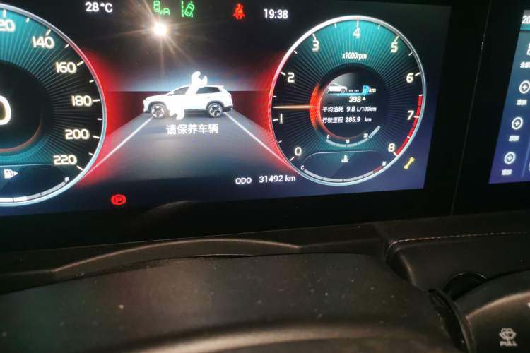 Used JETOUR X90 2020 1.5T Manual Shadow Joy Version 5 Seats Odometer Close Up