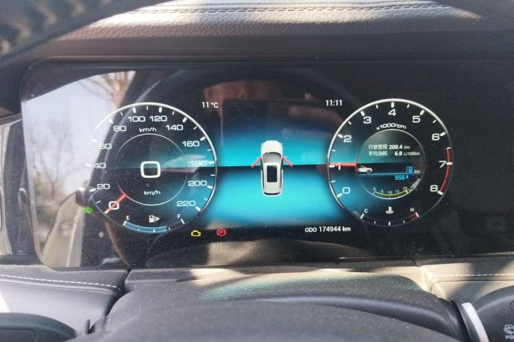 Used JETOUR X90 2020 1.5T Manual Shadow Fun Edition 5 Seats Instrument Cluster