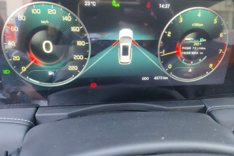 Used JETOUR X90 2021 1.5T Manual Shadow Fun Edition 7-Seater Odometer Close Up