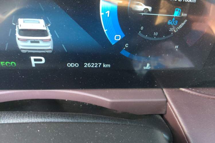 Used JETOUR X90 2022 Zilong 2.0T DCT Changsheng Edition 5-seater Odometer Close Up