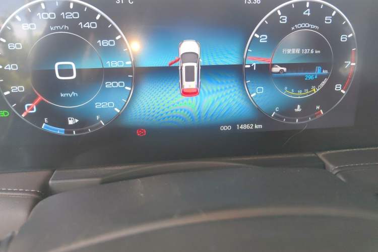 Used JETOUR X90 2022 1.5T Manual Shadow Comfort Edition 5 Seats Odometer Close Up
