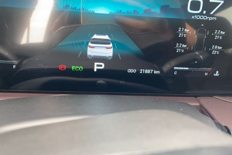 Used JETOUR X90 2023 Zilong 2.0T DCT Changsheng Edition 7-Seater Odometer Close Up