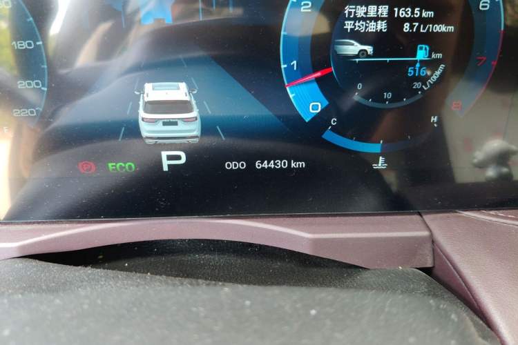 Used JETOUR X90 2023 Zilong 2.0T DCT Changsheng Edition 7-Seater Odometer Close Up