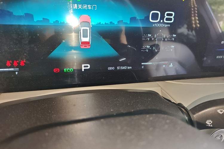 Used JETOUR X90 2023 Zilong 2.0T DCT Wushen Edition 7-Seater Odometer Close Up