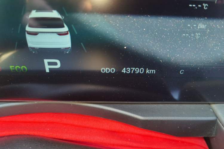 Used JETOUR X90 2023 Zilong 2.0T DCT Wushen Edition 7-Seater Odometer Close Up